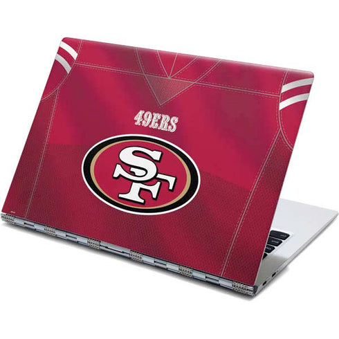 NFL San Francisco 49ers Team Jersey Yoga 910 2-in-1 14in Touch-Screen Skin