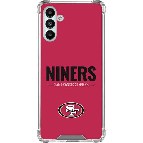 NFL San Francisco 49ers Team Motto Galaxy A13 5G Clear Case