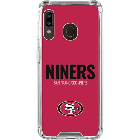 NFL San Francisco 49ers Team Motto Galaxy A30 Clear Case