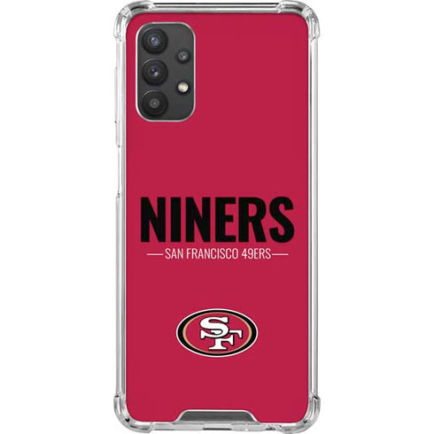 NFL San Francisco 49ers Team Motto Galaxy A32 5G Clear Case