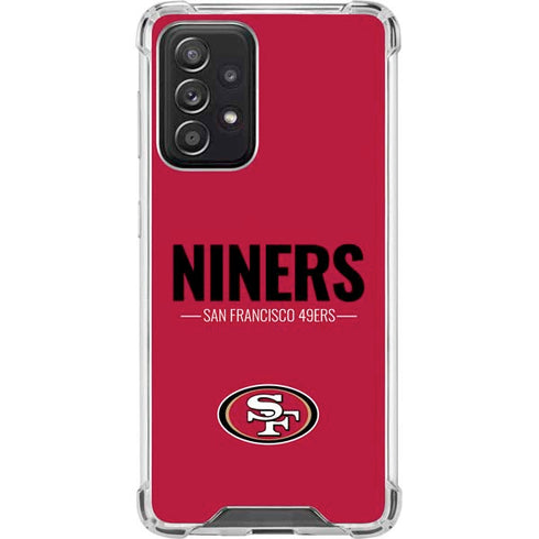 NFL San Francisco 49ers Team Motto Galaxy A52 5G Clear Case