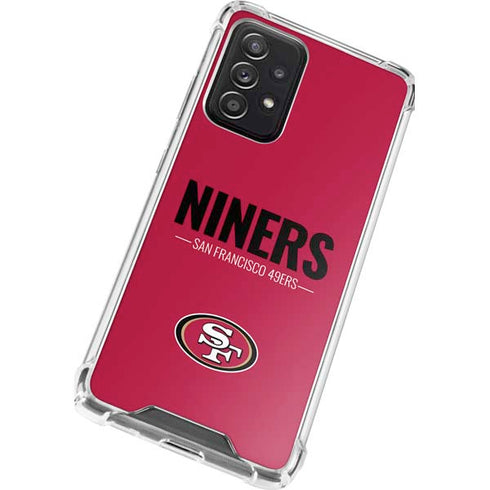 NFL San Francisco 49ers Team Motto Galaxy A52 5G Clear Case