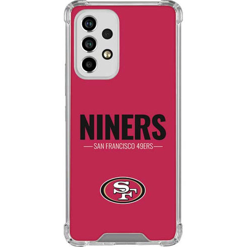 NFL San Francisco 49ers Team Motto Galaxy A53 5G Clear Case