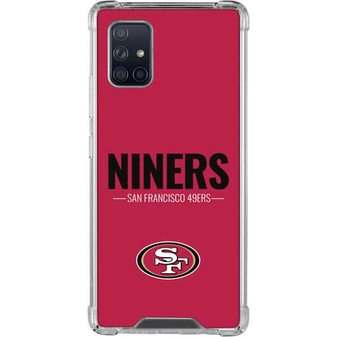 NFL San Francisco 49ers Team Motto Galaxy A71 5G Clear Case