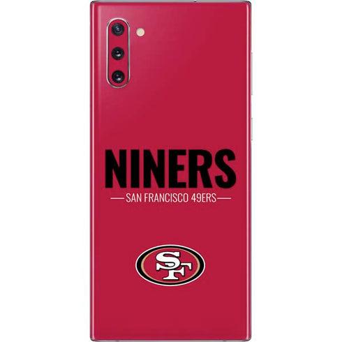NFL San Francisco 49ers Team Motto Galaxy Note 10 Skin
