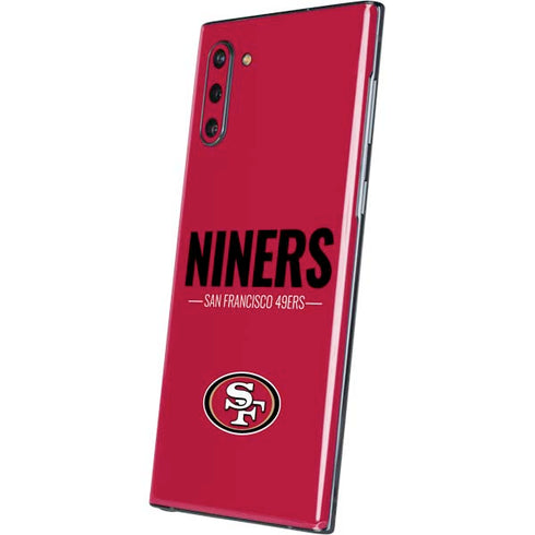 NFL San Francisco 49ers Team Motto Galaxy Note 10 Skin