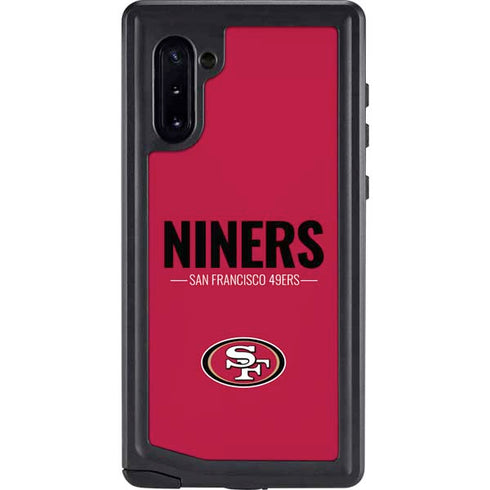 NFL San Francisco 49ers Team Motto Galaxy Note 10 Waterproof Case