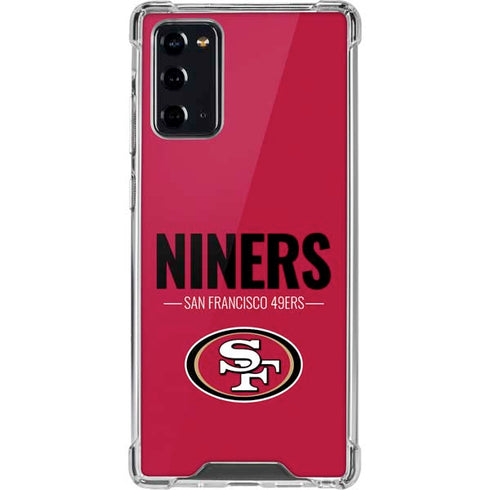 NFL San Francisco 49ers Team Motto Galaxy Note20 5G Clear Case