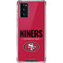 NFL San Francisco 49ers Team Motto Galaxy Note20 5G Clear Case