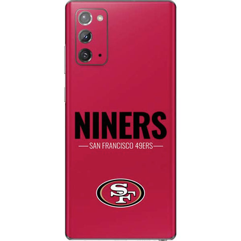 NFL San Francisco 49ers Team Motto Galaxy Note20 5G Skin