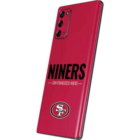 NFL San Francisco 49ers Team Motto Galaxy Note20 5G Skin