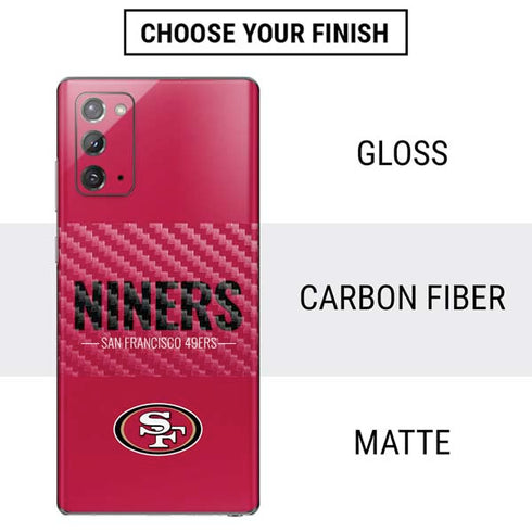 NFL San Francisco 49ers Team Motto Galaxy Note20 5G Skin