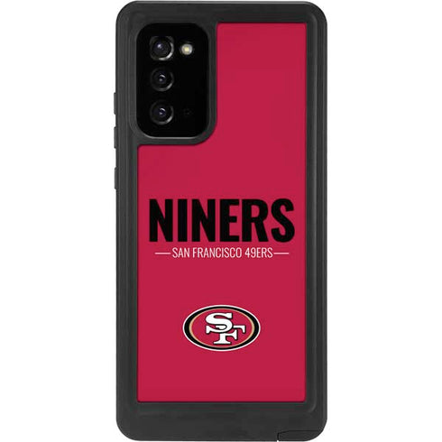 NFL San Francisco 49ers Team Motto Galaxy Note20 5G Waterproof Case