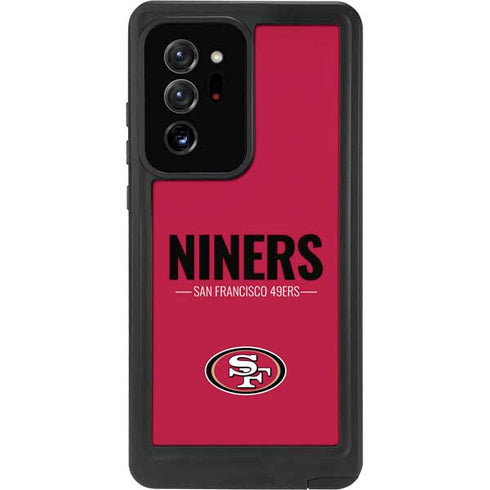 NFL San Francisco 49ers Team Motto Galaxy Note20 Ultra 5G Waterproof Case