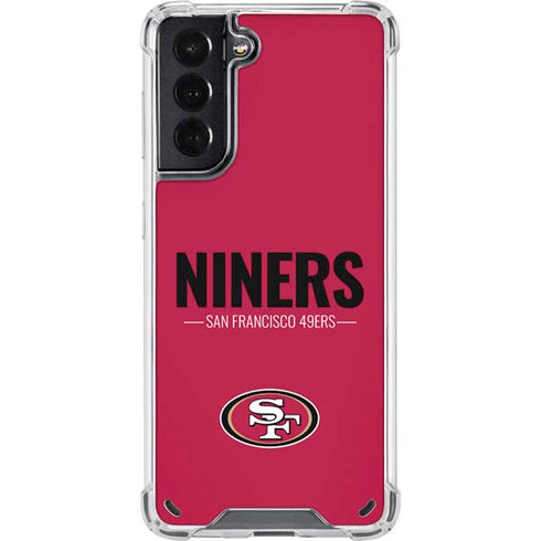 NFL San Francisco 49ers Team Motto Galaxy S21 5G Clear Case