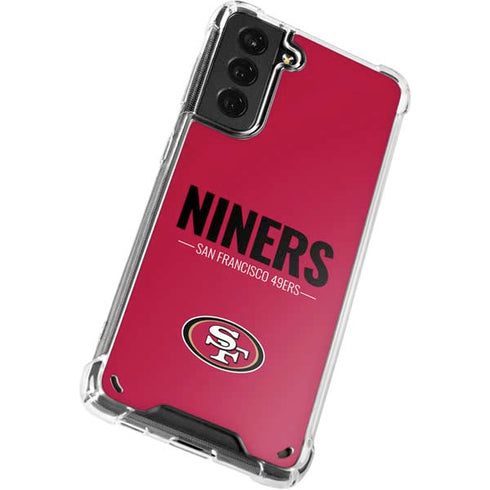 NFL San Francisco 49ers Team Motto Galaxy S21 Plus 5G Clear Case
