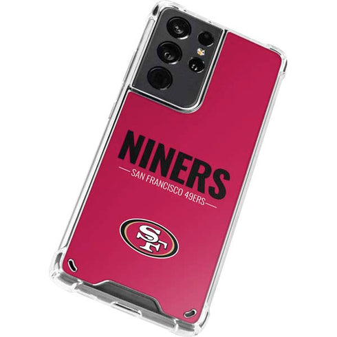 NFL San Francisco 49ers Team Motto Galaxy S21 Ultra 5G Clear Case
