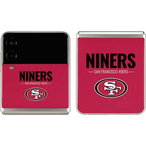 NFL San Francisco 49ers Team Motto Galaxy Z Flip3 5G Skin