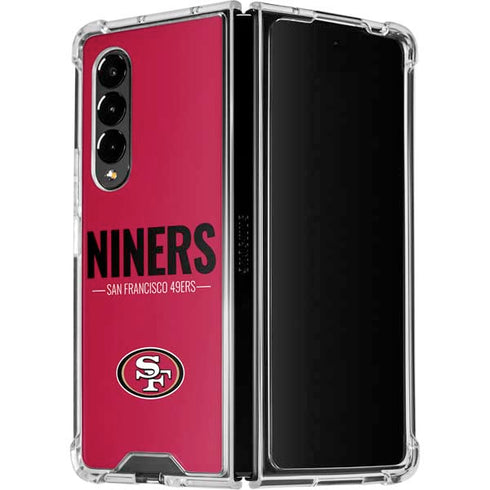 NFL San Francisco 49ers Team Motto Galaxy Z Fold4 5G Clear Case