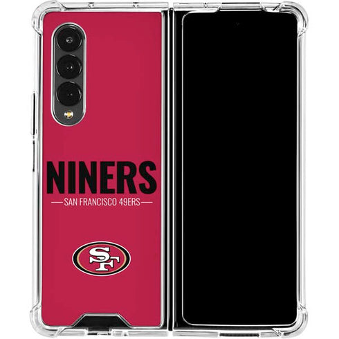 NFL San Francisco 49ers Team Motto Galaxy Z Fold4 5G Clear Case