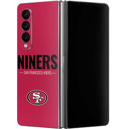 NFL San Francisco 49ers Team Motto Galaxy Z Fold4 5G Skin