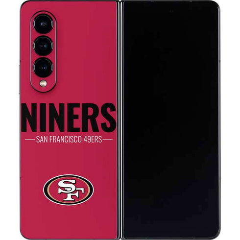 NFL San Francisco 49ers Team Motto Galaxy Z Fold4 5G Skin