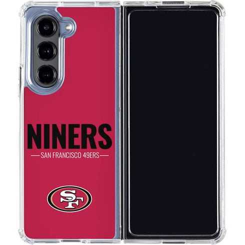 NFL San Francisco 49ers Team Motto Galaxy Z Fold5 5G Clear Case