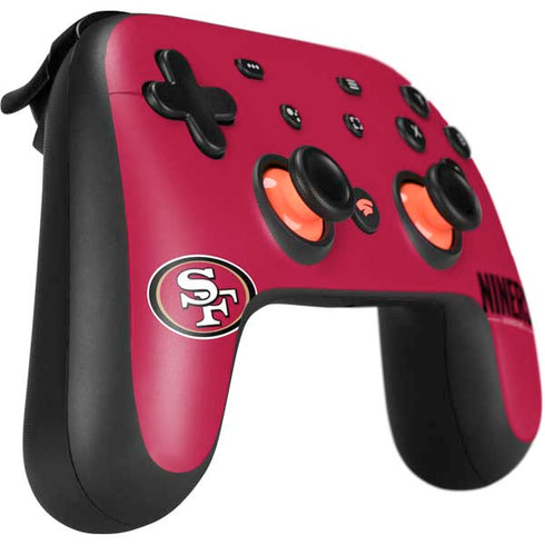 NFL San Francisco 49ers Team Motto Google Stadia Controller Skin