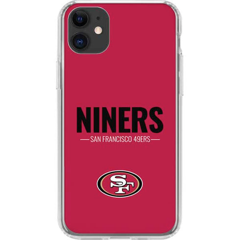 NFL San Francisco 49ers Team Motto iPhone 11 Clear Case
