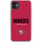 NFL San Francisco 49ers Team Motto iPhone 11 Clear Case