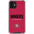 NFL San Francisco 49ers Team Motto iPhone 12 Mini Clear Case