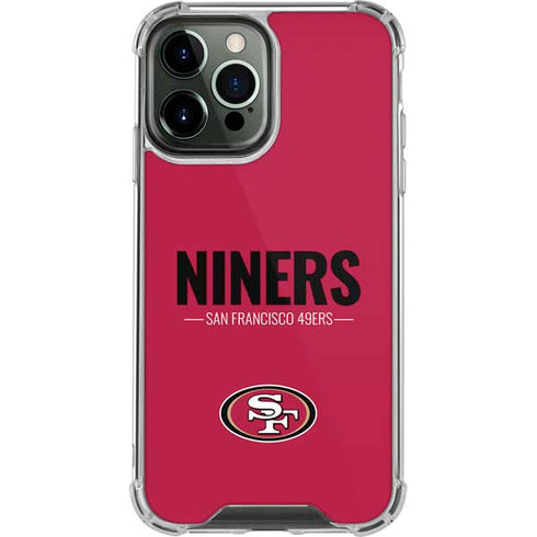 NFL San Francisco 49ers Team Motto iPhone 13 Pro Max Clear Case