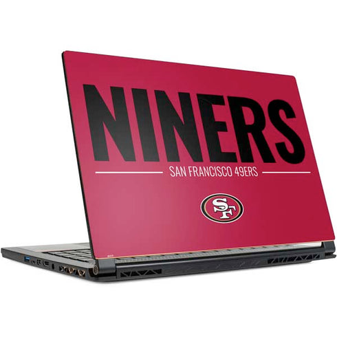NFL San Francisco 49ers Team Motto MSI GS65 Stealth Laptop Skin