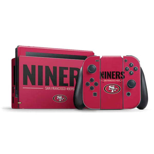 NFL San Francisco 49ers Team Motto Nintendo Switch Bundle Skin