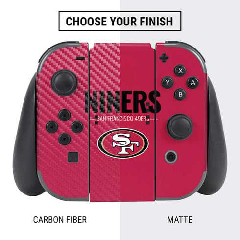 NFL San Francisco 49ers Team Motto Nintendo Switch Bundle Skin