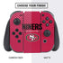 NFL San Francisco 49ers Team Motto Nintendo Switch Bundle Skin