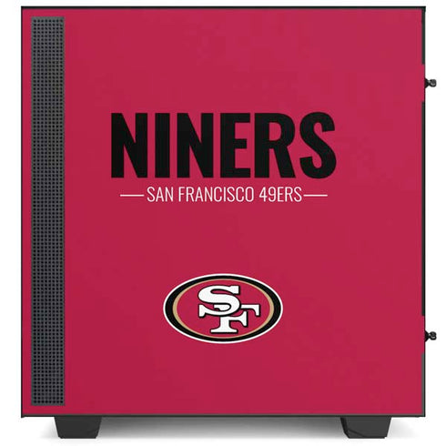 NFL San Francisco 49ers Team Motto NZXT H510 Compact ATX Mid-Tower Case Skin