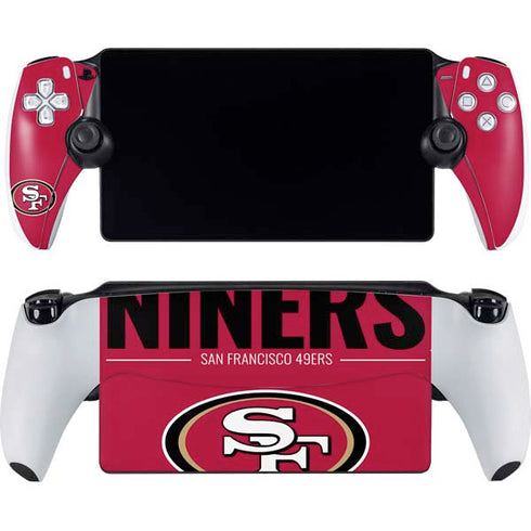 NFL San Francisco 49ers Team Motto PlayStation Portal Remote Player Skin