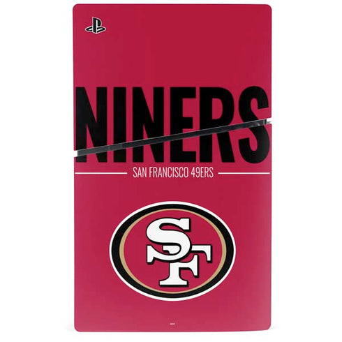 NFL San Francisco 49ers Team Motto PS5 Slim Disk Console Skin