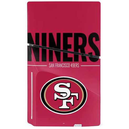 NFL San Francisco 49ers Team Motto PS5 Slim Disk Console Skin