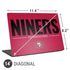NFL San Francisco 49ers Team Motto Universal Laptop 14in (11.4 x 8.2in) Skin