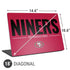 NFL San Francisco 49ers Team Motto Universal Laptop 18in (14.6 x 10.6in) Skin