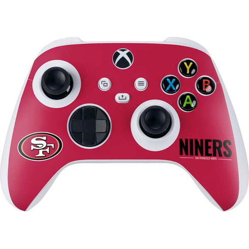 NFL San Francisco 49ers Team Motto Xbox Series S Controller Skin