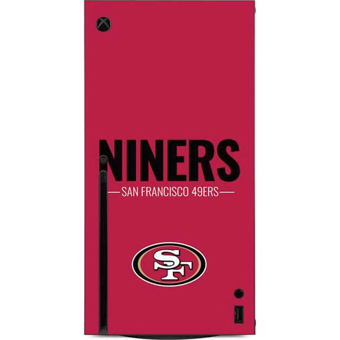 NFL San Francisco 49ers Team Motto Xbox Series X Console Skin
