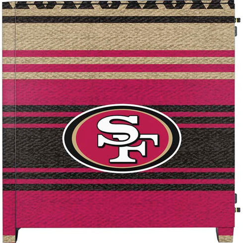 NFL San Francisco 49ers Trailblazer Corsair 4000D Tempered Glass Mid-Tower ATX Case Skin