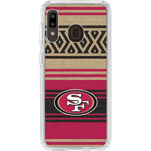 NFL San Francisco 49ers Trailblazer Galaxy A20 Clear Case