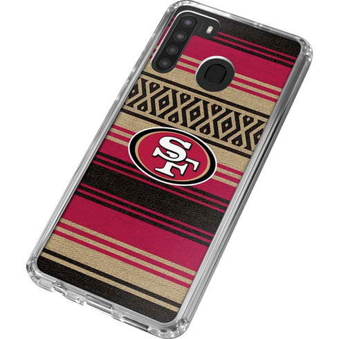NFL San Francisco 49ers Trailblazer Galaxy A21 Clear Case