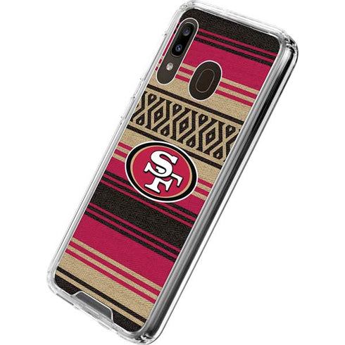 NFL San Francisco 49ers Trailblazer Galaxy A30 Clear Case