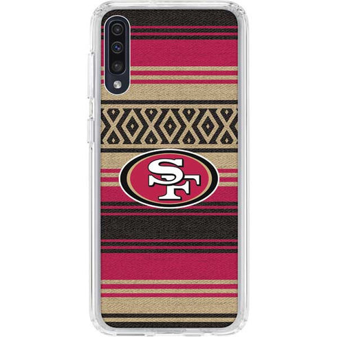 NFL San Francisco 49ers Trailblazer Galaxy A50 Clear Case