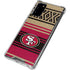 NFL San Francisco 49ers Trailblazer Galaxy Note20 5G Clear Case
